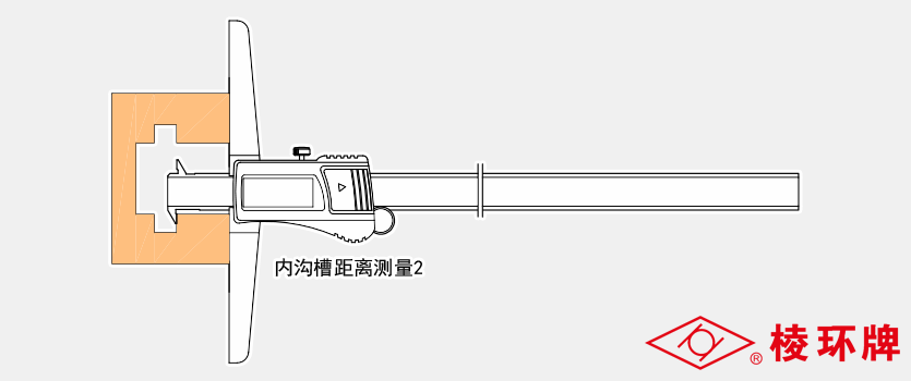 棱环牌不锈钢双钩数显深度卡尺，BS048系列
