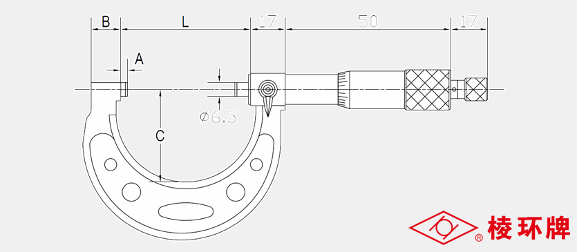 棱环牌外径千分尺，Q106系列